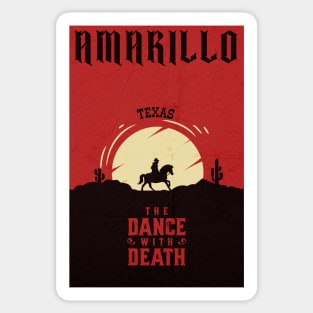 Amarillo Texas wild west town Sticker